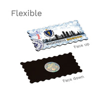 Flexible Fridge Magnet - Boston, Massachusetts State Flag