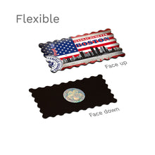 Flexible Fridge Magnet - Boston, MA decorated USA flag