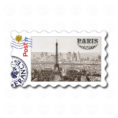 Fridge Magnet - Paris - Eiffel Tower - B&W