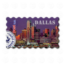Fridge Magnet - Dallas Skyline at Night