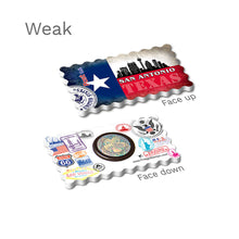 Weak Fridge Magnet - San Antonio, Texas State Flag