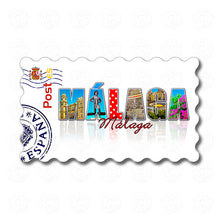 Malaga - White - Spain Stamp