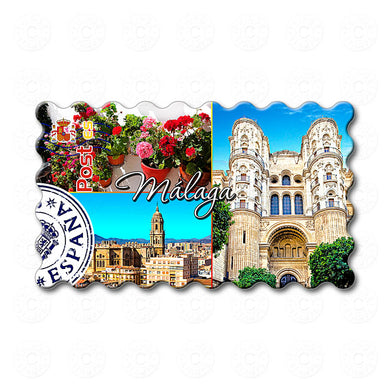 Fridge Magnet - Malaga - Málaga Cathedral, Flowers