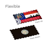 Flexible Fridge Magnet - Atlanta Georgia State Flag