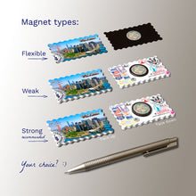 3 types of Fridge Magnets - Manhattan - New York