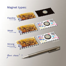 3 types of Fridge Magnets - New York - Sepia Aerial Photo