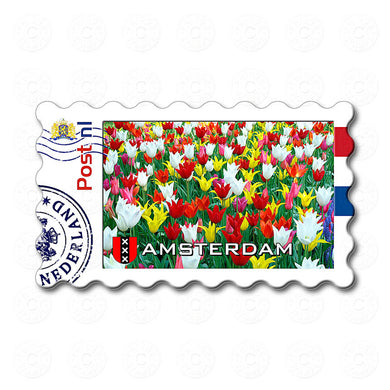 Fridge Magnet - Colorful Tulips, Amsterdam