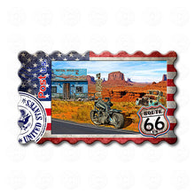 Fridge Magnet - Route 66 Grand Canyon, Motorcycle