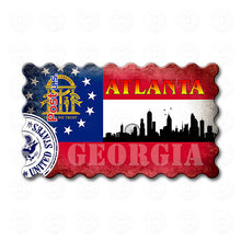 Fridge Magnet - Atlanta Georgia State Flag