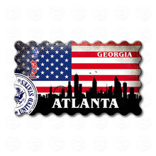 Fridge Magnet - Atlanta Georgia USA Flag