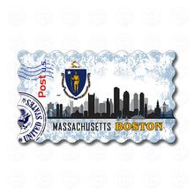 Fridge Magnet - Boston, Massachusetts State Flag