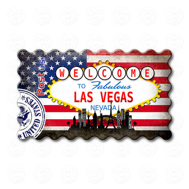 Fridge Magnet - Las Vegas, Nevada USA Flag