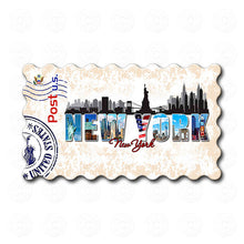 New York - Decorated New York Word (Sandy)